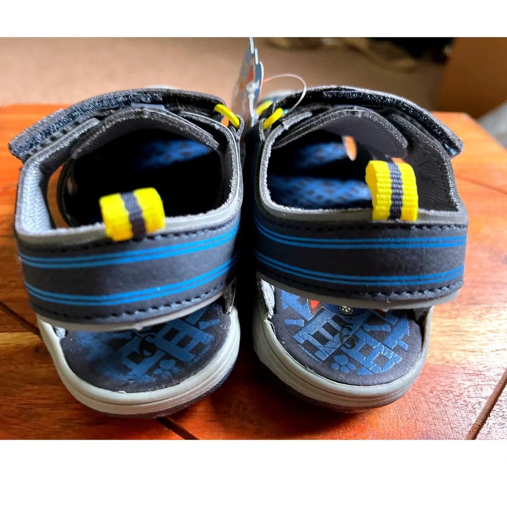 Paw Patrol Boys Navy Blue Closed Toe Sandals Toddler Size 9 New